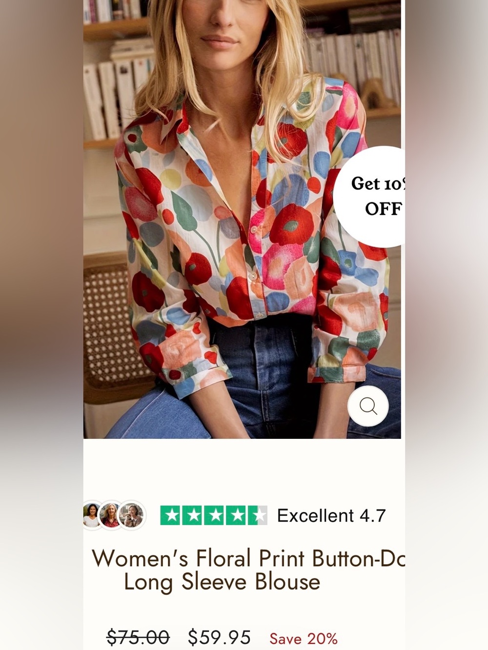 Colorful Floral blouse